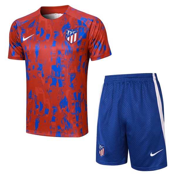 Camiseta Entrenamiento Atletico Madrid Conjunto Completo 2024 Rojo Azul
